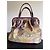 Borsa Bowling Chanel Graffiti Runway in tela Marrone Multicolore - vista 2