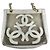 Borsa Tote a Spalla Chanel Vintage CC Coco Mark Logo Bianco - vista 3