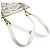 Borsa Tote a Spalla Chanel Vintage CC Coco Mark Logo Bianco - vista 9