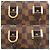 Borsa Louis Vuitton Rivera Mini Damier Marrone Damier ebene - vista 9
