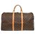 Borsa Boston Louis Vuitton Keepall 50 Monogram Marrone Monogramma - vista 2