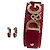 Parure Dolce & Gabbana Bracciale e Orecchini Pelle Rossa Rosso - vista 2