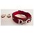 Parure Dolce & Gabbana Bracciale e Orecchini Pelle Rossa Rosso - vista 9