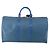 Borsa Keepall Louis Vuitton in pelle Epi 50 Blu - vista 2