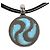 Bulgari Collana Allegra Optical in oro 18K di Bvlgari Nero Argento Blu