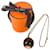 Hermès Collier à chaîne à billes en bois marron et or Hermes Doré  - vue 11