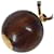 Hermès Collier à chaîne à billes en bois marron et or Hermes Doré  - vue 4