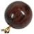 Hermès Collier à chaîne à billes en bois marron et or Hermes Doré  - vue 7