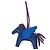 Hermès Portachiavi Cavallo Hermes Cheval Rodeo Pegasus MM Blu Porpora - vista 7