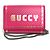 Portafoglio a tracolla con catena in pelle rosa Gucci