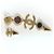 Orecchini Chanel CC Coco Mark Color Stone Faux Pearl Multicolore D'oro - vista 2