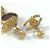 Orecchini Chanel CC Coco Mark Color Stone Faux Pearl Multicolore D'oro - vista 5