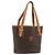 Céline Celine Vintage Macadam Canvas and Leather Marrone