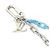 Charm per borsa Turquoise Louis Vuitton Turchese - vista 3