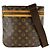 Borsa a tracolla Louis Vuitton Monogram Pochette Marrone Monogramma
