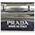 Barrette Prada in metallo nero e argento  - vista 7