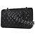 Chanel Timeless - Classic Double Flap Quilted Caviar Medium Nero - vista 2