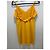 Vestido Mini Amarillo Met con Cristales Decorativos - vista 2