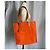 Hermès Etrivière Shopping Tote Tela Orange Arancione - vista 11