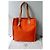 Hermès Etrivière Shopping Tote Tela Orange Arancione - vista 2