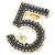 Chanel ABA783 Pin Brooch Nero