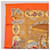 Hermès Hermes Carré 90 Seta multicolore 90 x 90 cm Arancione - vista 2