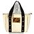 Borsa Tote Louis Vuitton Antigua Cabas PM Marrone Bianco