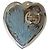 Orecchini a lobo Gucci 925 Interlocking G Heart Blu chiaro - vista 10