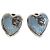 Orecchini a lobo Gucci 925 Interlocking G Heart Blu chiaro - vista 2