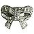 Chanel Ring mit Strass-Schleifenmotiv Silber