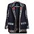 Giacca Etro nera con ricamo multicolore Nero