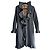 Dolce & Gabbana Trenchcoat mit Rüschen und Leopardenfutter Schwarz Leopardenprint
