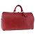 LOUIS VUITTON Epi Keepall 50 Boston Bag Red M42967 LV Auth 187026 Rosso