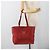 Borsa Tote PRADA in pelle rosso oro Auth 186125A D'oro - vista 24