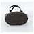 Céline Borsa Tote CELINE Macadam in tela PVC e pelle nera e oro Auth 185998 Nero D'oro - vista 9