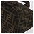 Borsa a Mano FENDI Zucca Canvas Nero Marrone Auth 186292A - vista 14