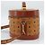 MCM Vicetos Logogram Vanity Hand Bag PVC Leather 2way Brown Gold Auth SW2380A Golden - view 5