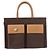 Céline Borsa Tote CELINE Macadam in tela PVC e pelle marrone beige oro Autentica am11883V D'oro - vista 2