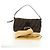 FENDI Zucca Canvas Mamma Baguette Shoulder Bag Black Brown Auth 185313M Marrone Nero - vista 12
