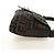 FENDI Zucca Canvas Mamma Baguette Shoulder Bag Black Brown Auth 185313M Marrone Nero - vista 4
