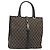 Borsa Tote GUCCI GG Canvas Jackie Dark Brown Silver 002 1064 3444 Auth 187330