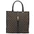 Borsa Tote GUCCI GG Canvas Jackie Dark Brown Silver 002 1064 3444 Auth 187330 - vista 2