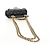 CHANEL Matelasse Chain Shoulder Pouch Lamb Skin 2way Black CC Auth 185439SAM Nero D'oro - vista 9