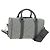 Borsa Boston Christian Dior Trotter Canvas 2way Grigio Argento Auth 184998SM Marrone