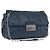 Bolso de Hombro con Cadena PRADA de Cuero Azul Plata Auth 186890V