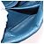Bolso de Hombro con Cadena PRADA de Cuero Azul Plata Auth 186890V - vista 26