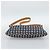 Céline Borsa a tracolla CELINE C Macadam Canvas Navy Silver Auth 186810A Argento Blu navy - vista 9