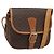 Céline Borsa a Spalla CELINE Macadam Canvas PVC Pelle Marrone Oro Auth 187771 D'oro