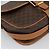 Céline Borsa a Spalla CELINE Macadam Canvas PVC Pelle Marrone Oro Auth 187771 D'oro - vista 11