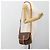 Céline Borsa a Spalla CELINE Macadam Canvas PVC Pelle Marrone Oro Auth 187771 D'oro - vista 24